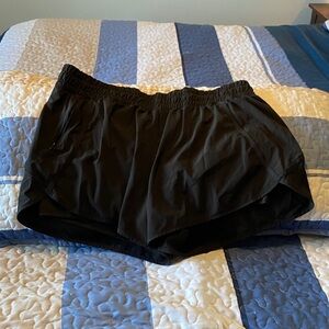 Black Women's Shorts w/ built in spandex shorts